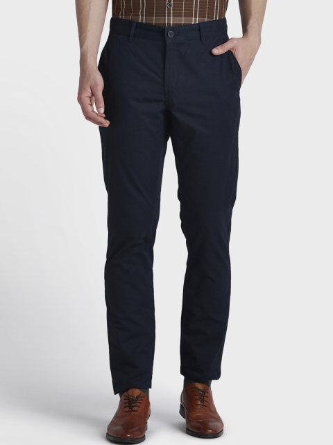 

ColorPlus Men Blue Regular Fit Solid Regular Trousers