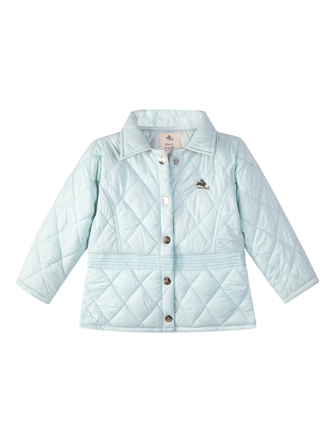 

Cherry Crumble Boys Blue Solid Jacket