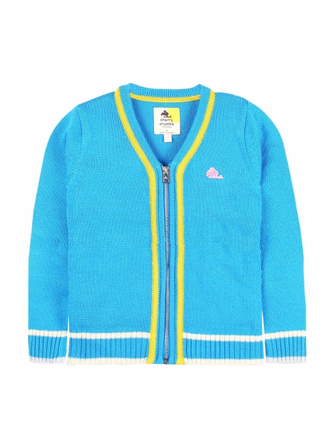 

Cherry Crumble Boys Blue Solid Sweater