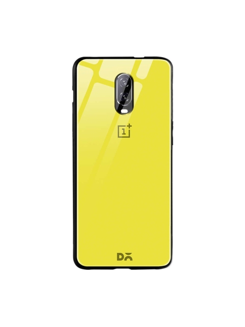 

DailyObjects Yellow OnePlus 6T Glass Case Cover