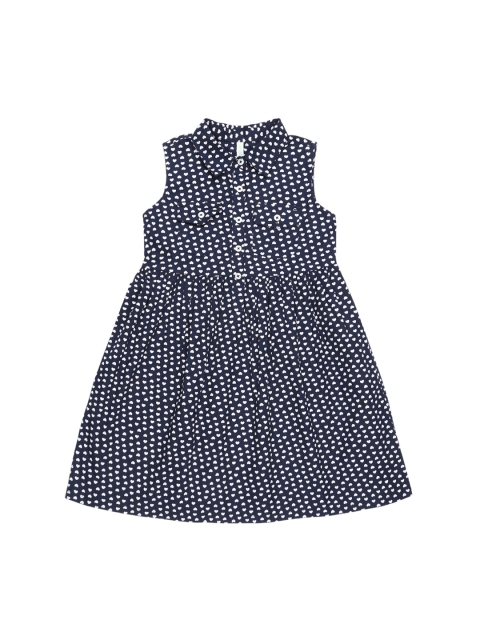 

Pantaloons Junior Girls Navy Blue Shirt Dress