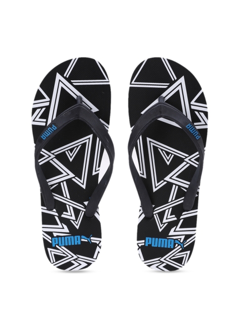 

Puma Men Black Neon IDP Printed Thong Flip-Flops
