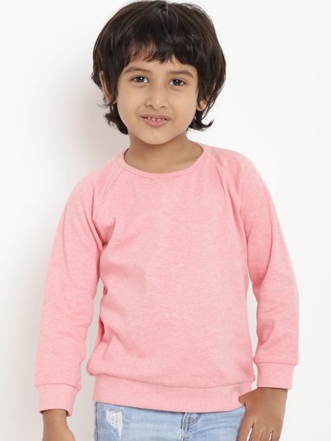 berrytree Unisex Pink Solid Sweatshirt