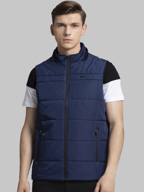 

Parx Men Blue Solid Puffer Jacket