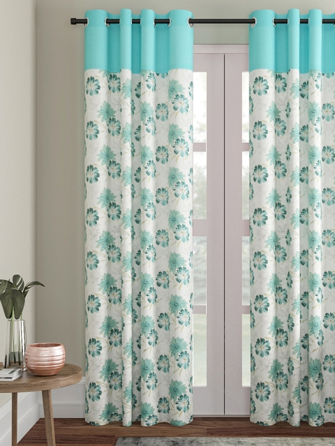 

Soumya Blue Single Long Door Curtain