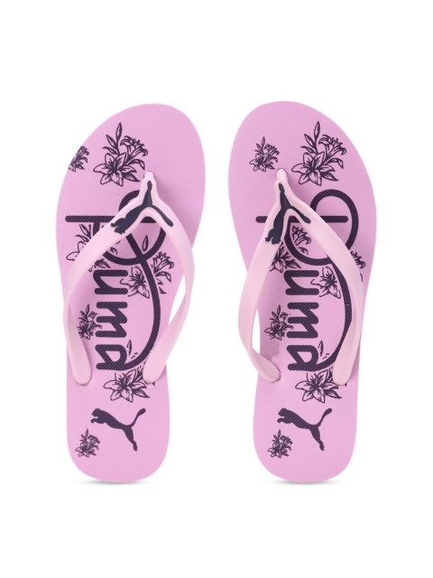 

Puma Women Pink Printed Lily GU IDP Pale Pink-Indigo Thong Flip-Flops