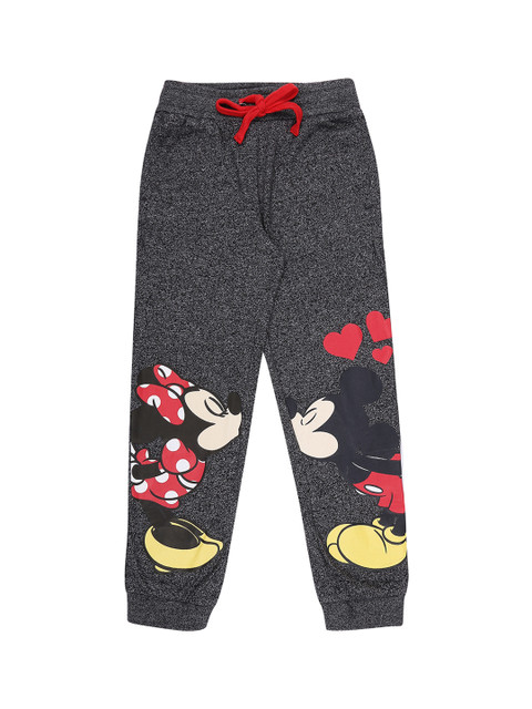 

Pantaloons Junior Girls Charcoal Grey Printed Joggers