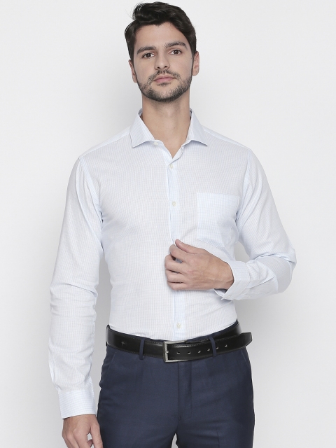 

RICHARD PARKER by Pantaloons Men Blue Slim Fit Solid Formal Shirt