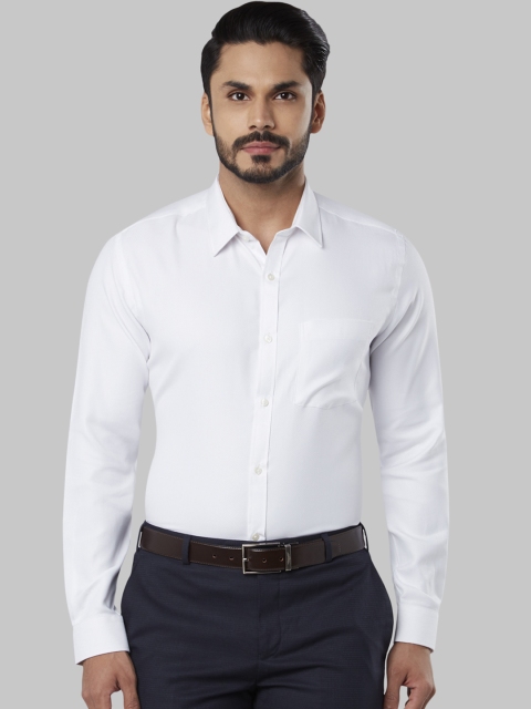 

Next Look Men White Regular Fit Self Design Formal Shirt