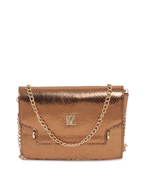 

Kazo Bronze-Toned Textured Clutch