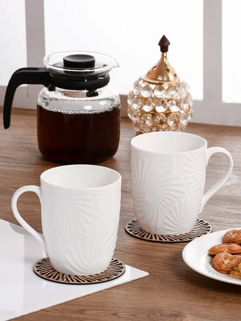 

CLAY CRAFT White Set Of 2 Cups