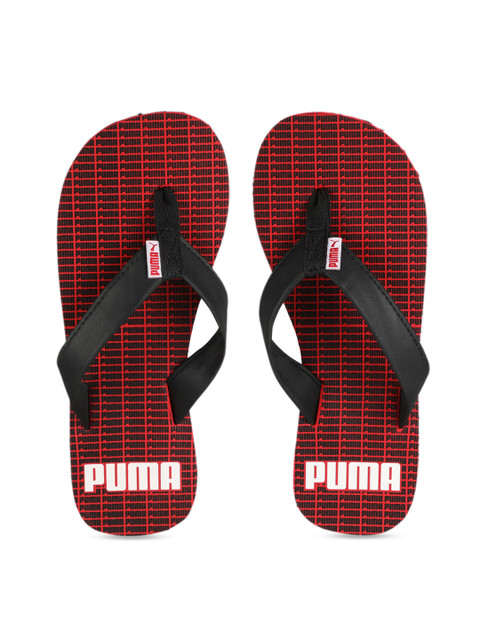 

Puma Unisex Black & Red Printed Thong Flip-Flops