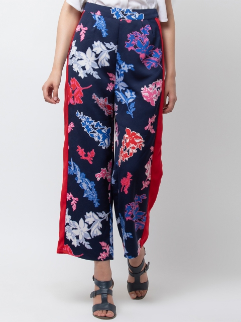 

DODO & MOA Women Navy Blue Regular Fit Printed Culottes