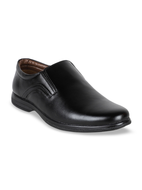 

Respiro Men Black Formal Slip-Ons