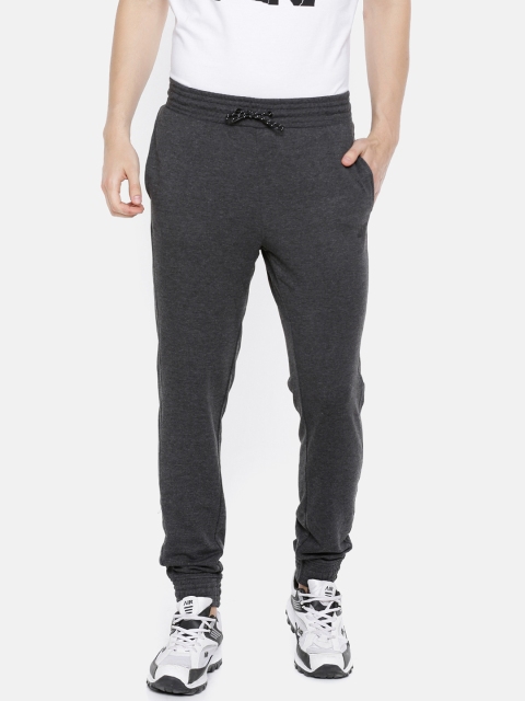 

4F Men Dark Grey Melange Solid Joggers