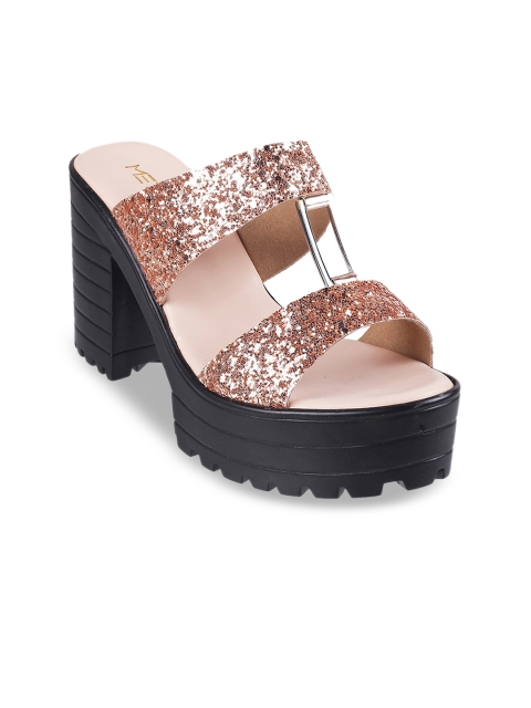 

Metro Women Rose Gold-Toned Solid Platforms