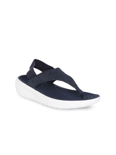 

Crocs Women Navy Blue Self Design Thong Flip-Flops