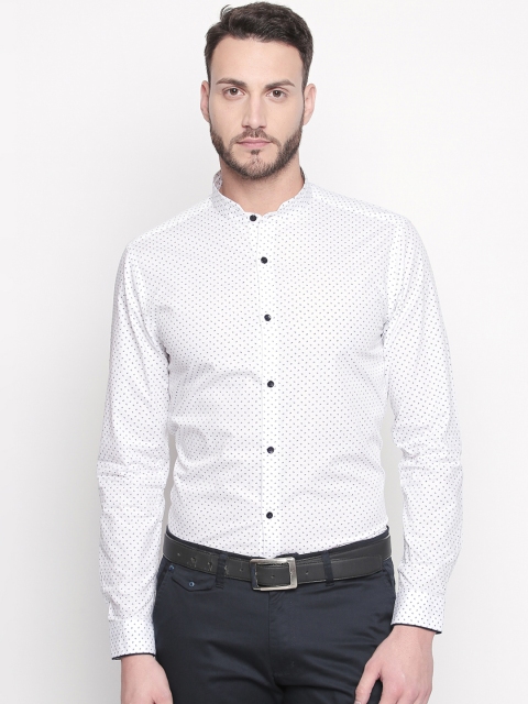

RICHARD PARKER by Pantaloons Men Blue Slim Fit Printed Formal Shirt