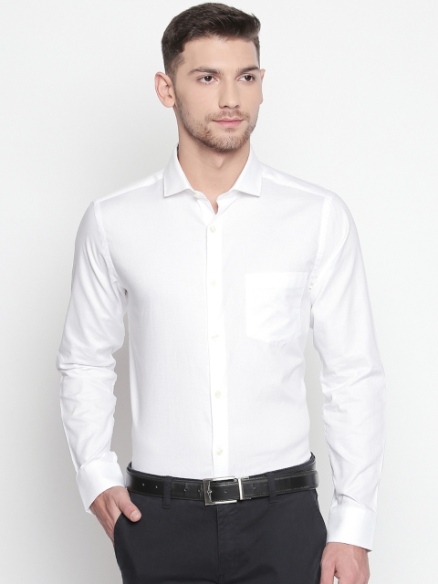 

RICHARD PARKER by Pantaloons Men White Regular Fit Solid Formal Shirt