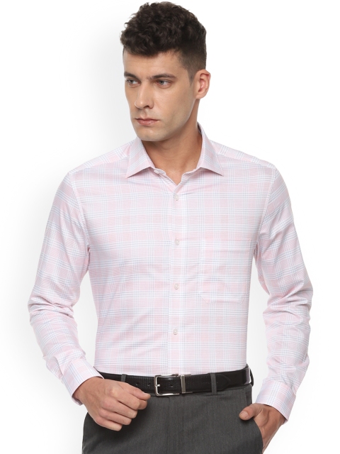 

Louis Philippe Men White Classic Regular Fit Checked Formal Shirt