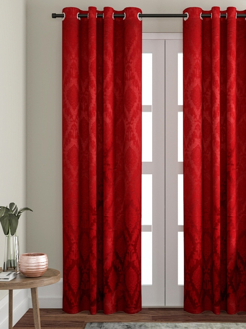 

Soumya Maroon Single Long Door Curtains