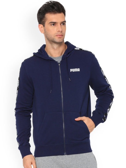 

Puma Men Navy Blue Solid Jacket