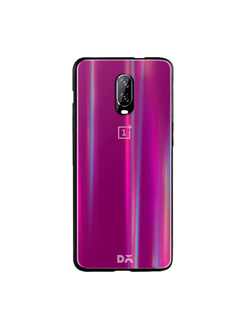 

DailyObjects Purple OnePlus 6T Holographic Glass Case Cover