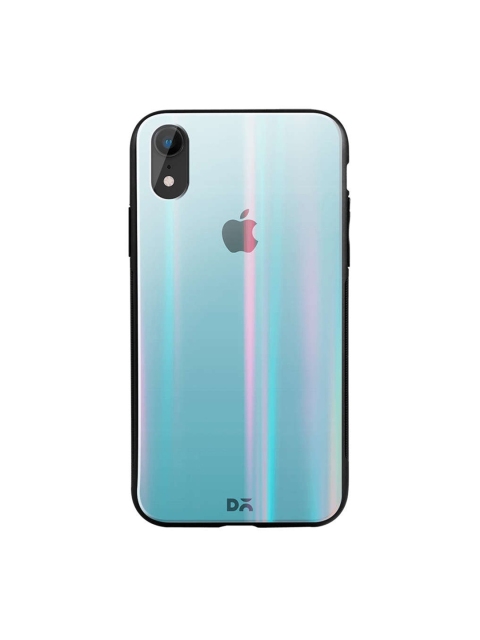 

DailyObjects Blue iPhone XR Holographic Glass Case Cover
