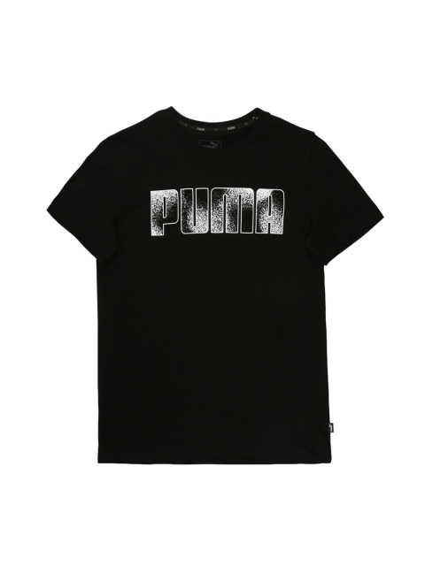 

Puma Boys Black Printed Round Neck T-shirt