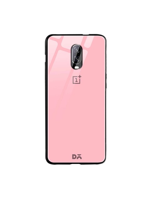 

DailyObjects Pink OnePlus 6T Glass Case Cover