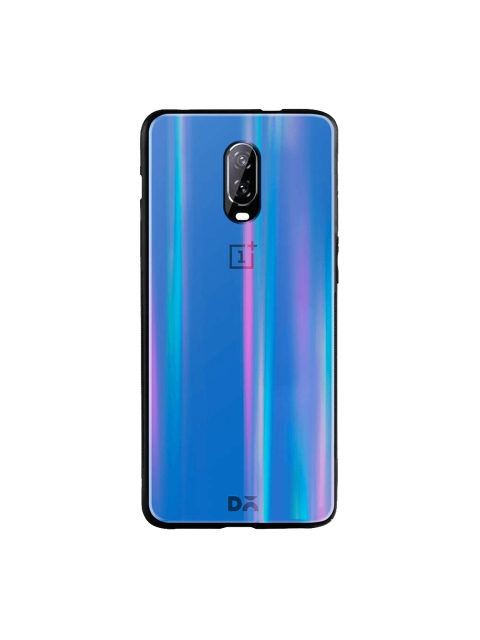 

DailyObjects Blue OnePlus 6T Holographic Glass Case Cover, Na