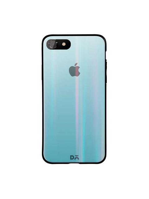 

DailyObjects Blue iPhone 7 Holographic Glass Case Cover