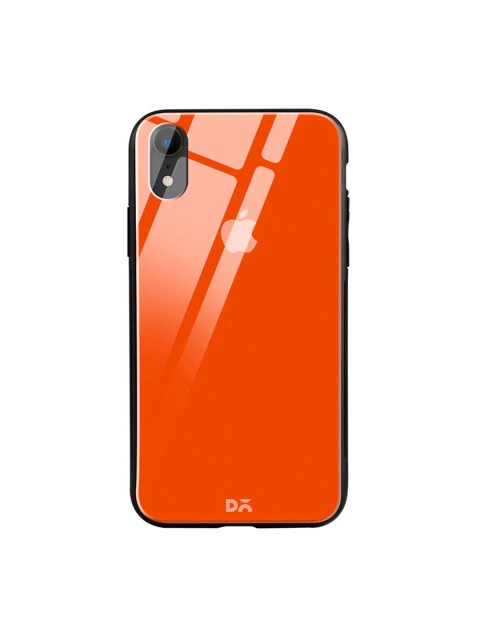 

DailyObjects Orange iPhone XR Glass Case Cover