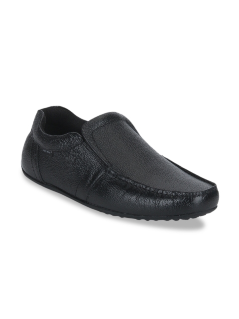 

Red Tape Men Black Leather Semiformal Slip-Ons