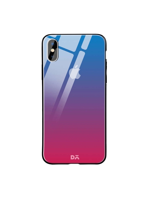 

DailyObjects Blue & Pink iPhone XS Max Glass Case Cover