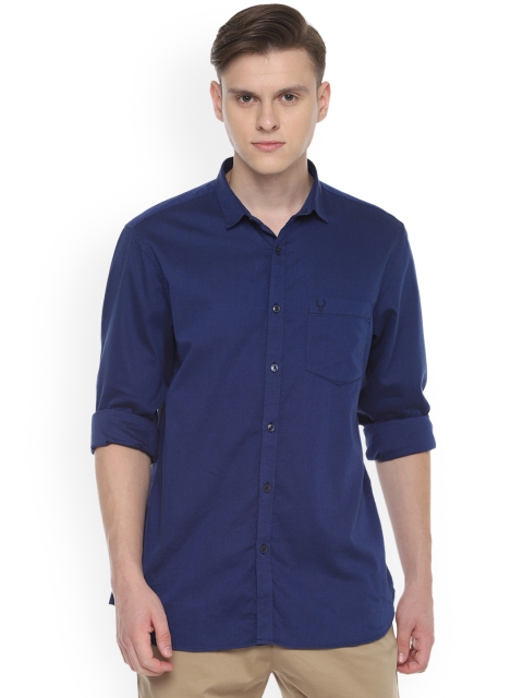 

Allen Solly Men Blue Sport Slim Fit Solid Casual Shirt