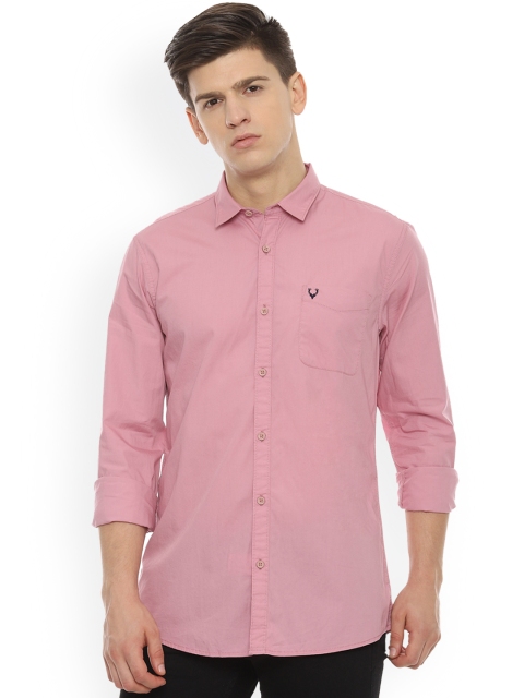 

Allen Solly Men Pink Regular Fit Solid Casual Shirt