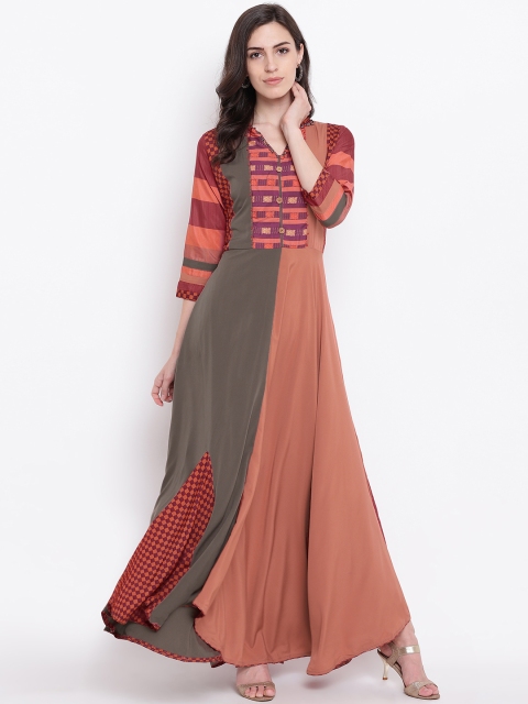 

Kvsfab Women Multicoloured Maxi Dress, Multi