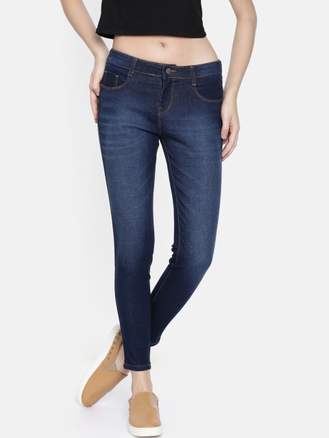

ZHEIA Women Blue Skinny Fit Mid-Rise Clean Look Stretchable Jeans