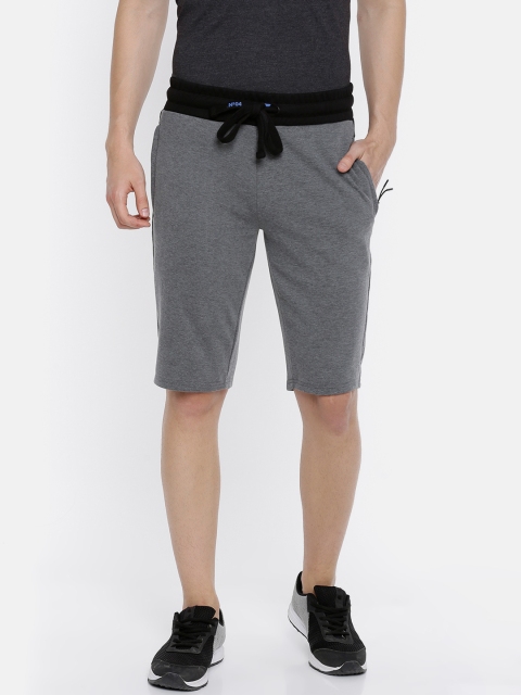 

4F Men Middle Grey Melange Solid Regular Fit Sports Shorts