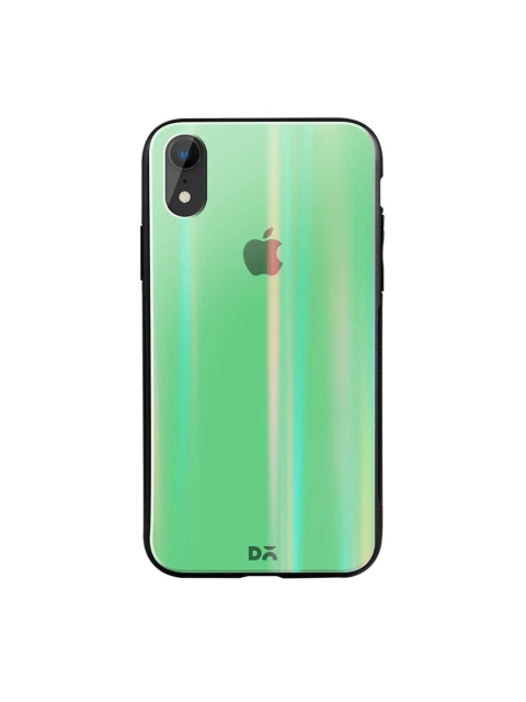 DailyObjects Green iPhone XR Holographic Glass Case Cover