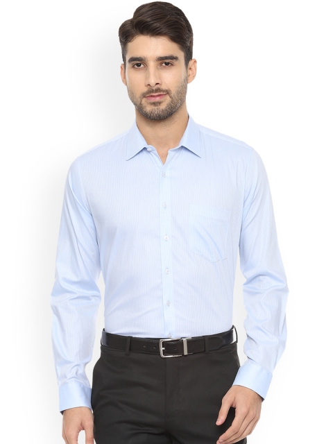 

Van Heusen Men Blue Slim Fit Striped Formal Shirt