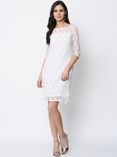 

SIRIKIT Women White Sheath Dress