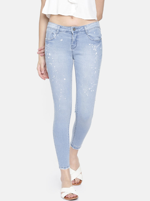 

ZHEIA Women Blue Skinny Fit Mid-Rise Clean Look Stretchable Jeans