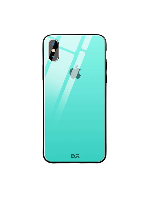 

DailyObjects Turquoise Blue iPhone X Glass Case Cover