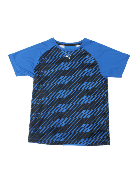 

Puma Boys Blue Printed Round Neck T-shirt
