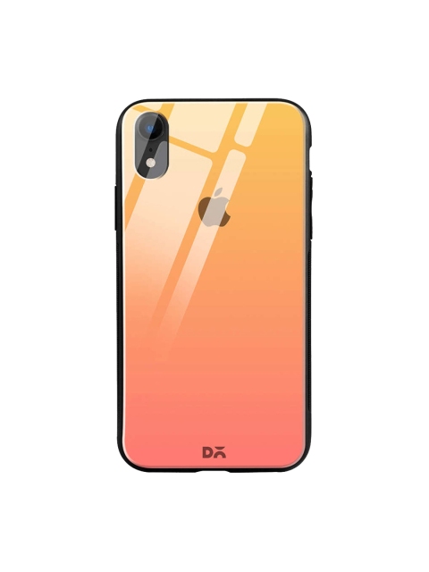 

DailyObjects Orange & Peach-Coloured iPhone XR Glass Case Cover