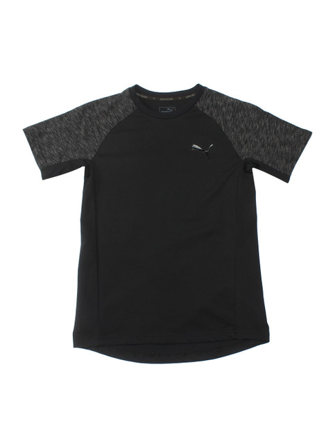 

Puma Boys Black Solid Evostripe Tee B Round Neck T-shirt