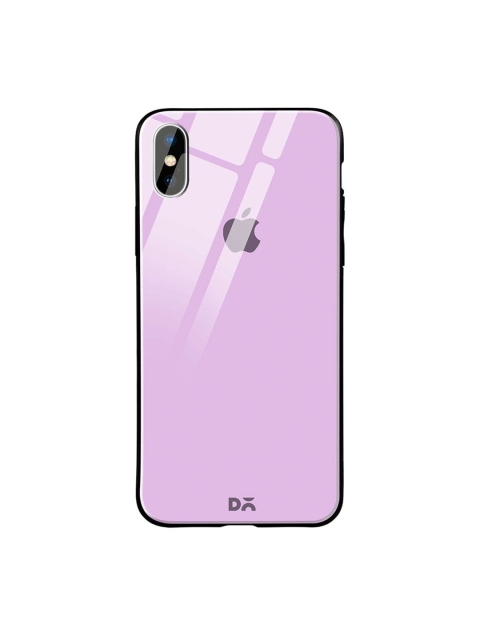 

DailyObjects Lavender iPhone XS Glass Case Cover