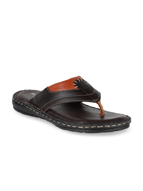 

Respiro Men Brown & Black Comfort Sandals